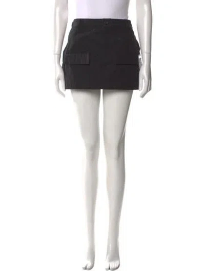 Pre-owned Wardrobe.nyc Mini Skirt In Black