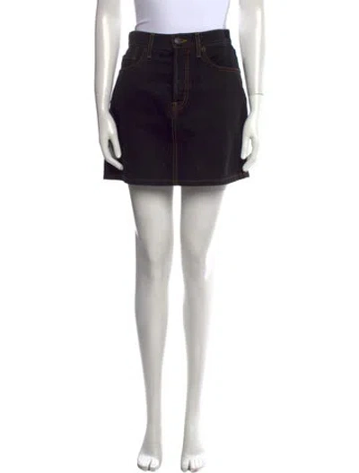Pre-owned Wardrobe.nyc Mini Skirt In Black