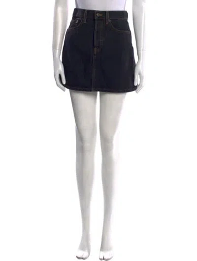 Pre-owned Wardrobe.nyc Mini Skirt In Black