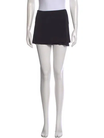 Pre-owned Wardrobe.nyc Mini Skirt In Black