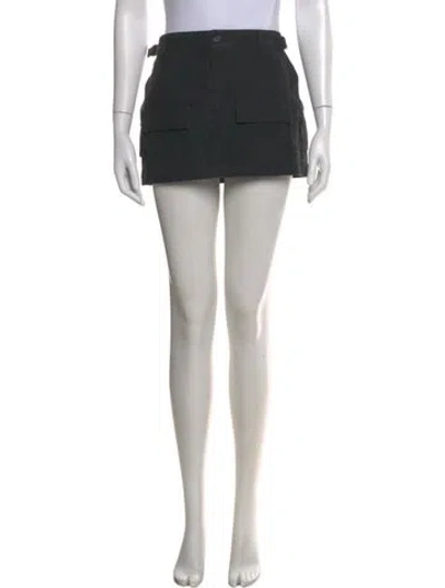 Pre-owned Wardrobe.nyc Mini Skirt In Black