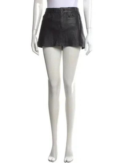 Pre-owned Wardrobe.nyc Mini Skirt In Black