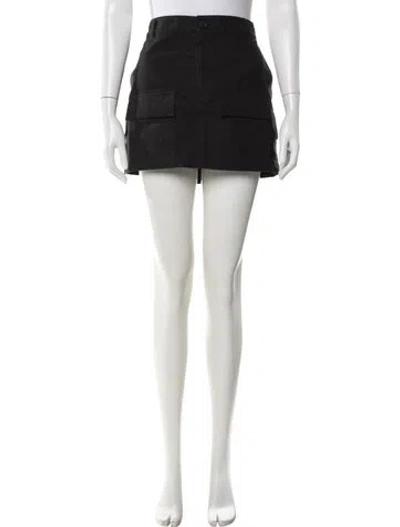 Pre-owned Wardrobe.nyc Mini Skirt In Black