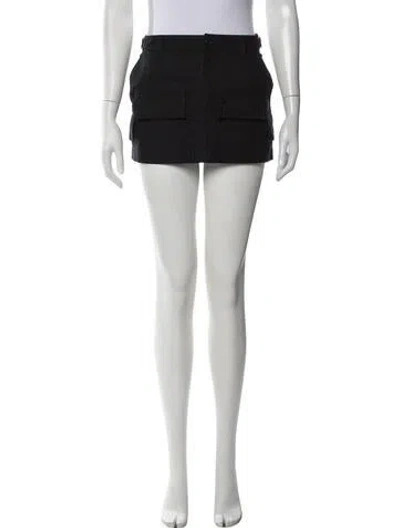 Pre-owned Wardrobe.nyc Mini Skirt In Black