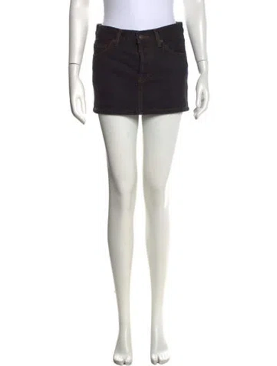 Pre-owned Wardrobe.nyc Mini Skirt In Black