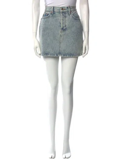 Pre-owned Wardrobe.nyc Mini Skirt In Blue