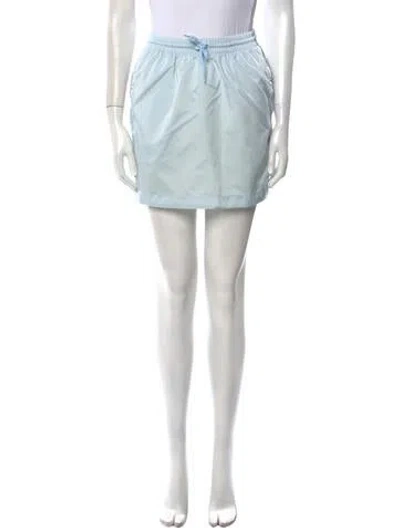 Pre-owned Wardrobe.nyc Mini Skirt In Blue