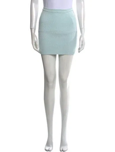 Pre-owned Wardrobe.nyc Mini Skirt In Blue