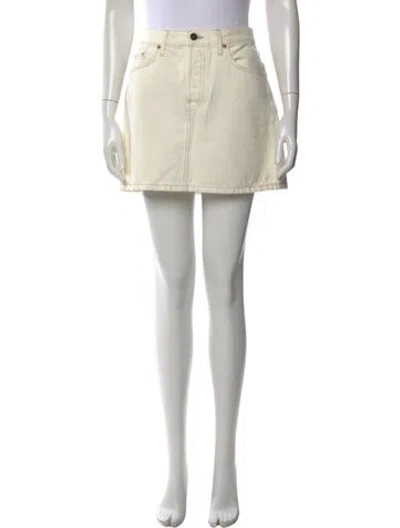 Pre-owned Wardrobe.nyc Mini Skirt In Neutral