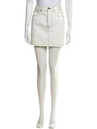 Pre-owned Wardrobe.nyc Mini Skirt In Neutrals