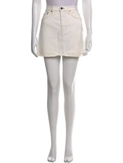 Pre-owned Wardrobe.nyc Mini Skirt In White