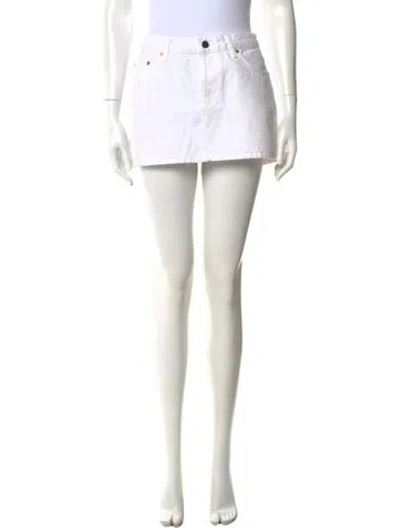 Pre-owned Wardrobe.nyc Mini Skirt In White