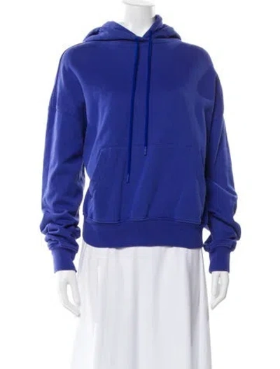 Pre-owned Wardrobe.nyc Mock Neck Long Sleeve Sweatshirt In Blue