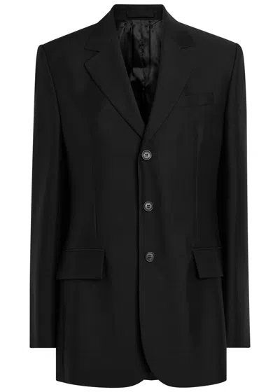 Wardrobe.nyc Mohair-blend Blazer In Black