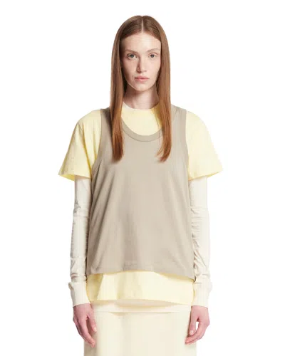 Wardrobe.nyc Multi-panel Cotton Top In Yellow