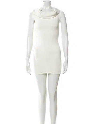 Pre-owned Wardrobe.nyc Nylon Mini Dress In White