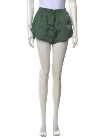Pre-owned Wardrobe.nyc Nylon Mini Shorts In Green