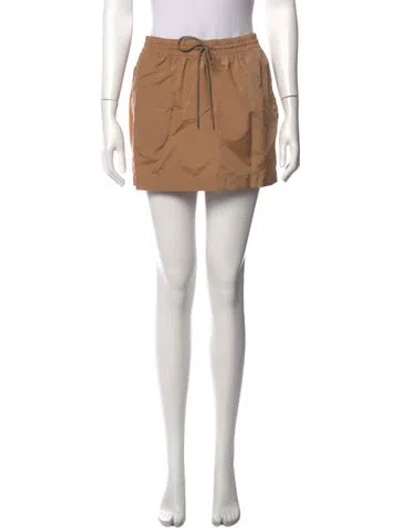 Pre-owned Wardrobe.nyc Nylon Mini Skirt In Black