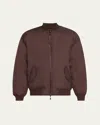 Wardrobe.nyc Reversible Bomber Jacket In Dark Brown