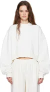 Wardrobe.nyc Off-white Hailey Bieber Edition Hb Track Sweatshirt In Off White