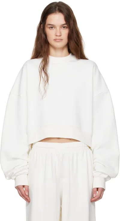 Wardrobe.nyc Off-white Hailey Bieber Edition Hb Track Sweatshirt In Off White