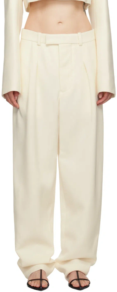Wardrobe.nyc Off-white Hailey Bieber Edition Hb Trousers In Off White