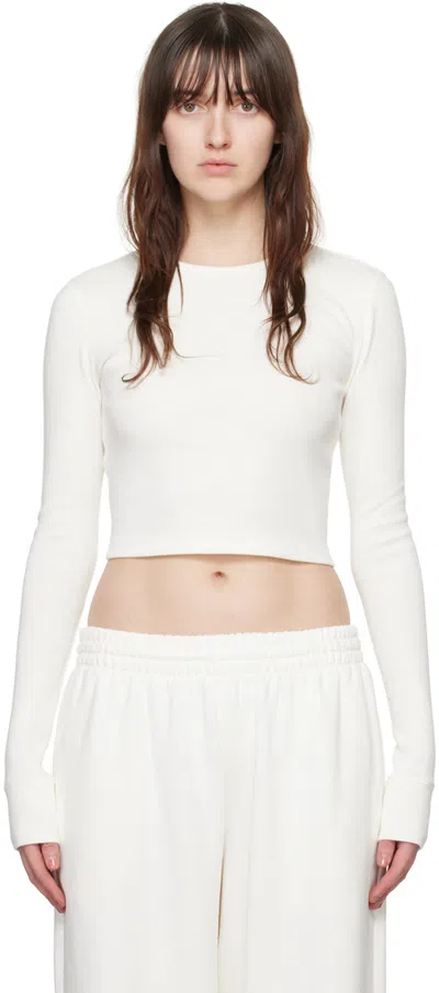 Wardrobe.nyc Off-white Hailey Bieber Edition Long Sleeve T-shirt In Off White