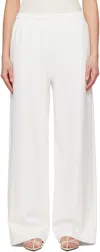 Wardrobe.nyc Off-white Semi Matte Track Lounge Pants In Off White