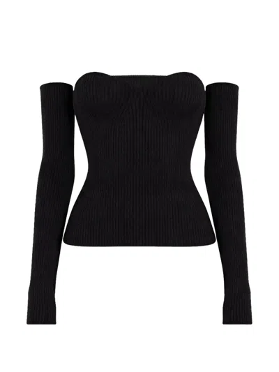 Wardrobe.nyc Off-shoulder Top In Black