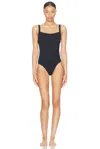Wardrobe.nyc Black Scoop Back Swimsuit In Black