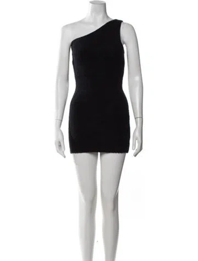 Pre-owned Wardrobe.nyc One-shoulder Mini Dress In Blue