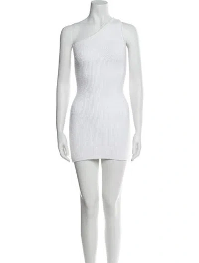 Pre-owned Wardrobe.nyc One-shoulder Mini Dress In White