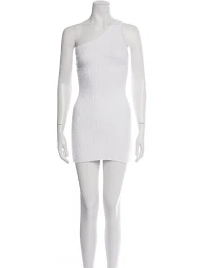 Pre-owned Wardrobe.nyc One-shoulder Mini Dress In White
