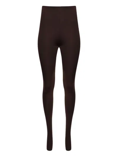 Wardrobe.nyc Opaque Tights In Brown