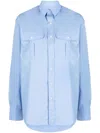 Wardrobe.nyc Release 03 Oversized Cotton-poplin Shirt In Blue