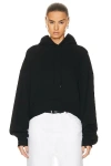 Wardrobe.nyc Oversize Hooded Top In Black