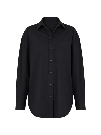 Wardrobe.nyc Oversized Chest-pocket Shirt In Black