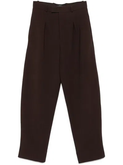 Wardrobe.nyc Brown Hailey Bieber Edition Hb Trousers In Dkb Dark Brown