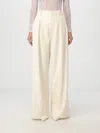 Wardrobe.nyc Low-rise Wide-leg Wool Pants In Beige