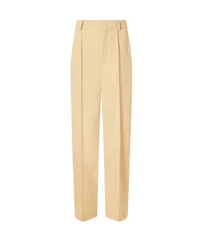 Wardrobe.nyc Pleated Details Casual Pants In Neutral