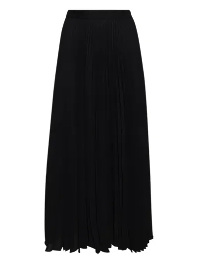 Wardrobe.nyc Pleated Midi Skirt In Black