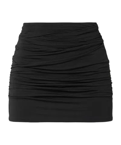 Wardrobe.nyc Pleated Mini Skirt In Black