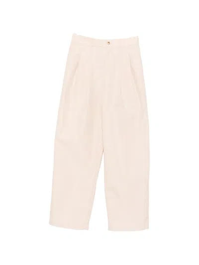 Wardrobe.nyc Pleated Palazzo Pants In Neutral