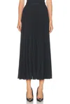 Wardrobe.nyc Pleated Skirt In Blue