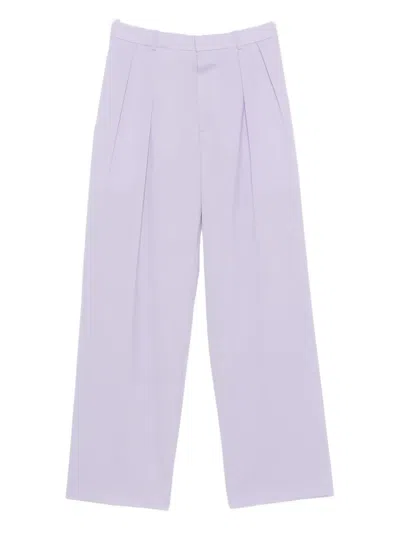 Wardrobe.nyc Pleated Trousers In White