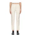 Wardrobe.nyc Wardrobe. Nyc Womens Off-white Tapered High-rise Wool And Silk Tuxedo Trousers S In White