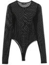 Wardrobe.nyc Polka-dot Bodysuit In Black