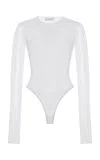 Wardrobe.nyc Polka Dot Bodysuit In White