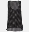 Wardrobe.nyc Silk Tank Top In Black