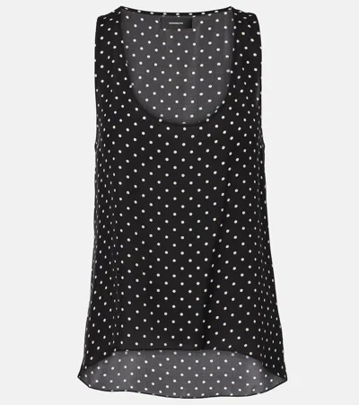 WARDROBE.NYC WARDROBE. NYC POLKA-DOT SILK TANK TOP